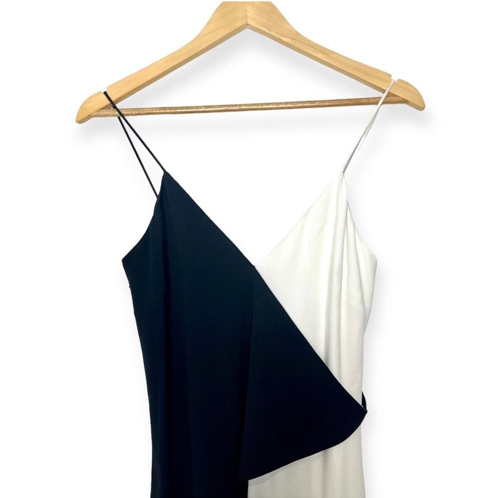 Cushnie Et Ochs Colorblock Jumpsuit Wide Leg Sleeveless White/Black Size 4 - Picture 6 of 14